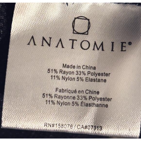 NWT Anatomie Elena Cropped Navy Blue Textured Stretch Jacket Women's XL - Picture 8 of 8